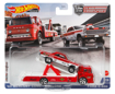 Poza cu HOT WHEELS TRANSPORTATOR MERCURY COMET CYCLONE 65' CU MASINUTA  FORD C-800 SCARA 1:64
