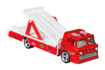 Poza cu HOT WHEELS TRANSPORTATOR MERCURY COMET CYCLONE 65' CU MASINUTA  FORD C-800 SCARA 1:64