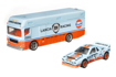 Poza cu HOT WHEELS TRANSPORTATOR EURO HAULER  CU MASINUTA LANCIA RALLY 037SCARA 1:64