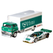Poza cu HOT WHEELS TRANSPORTATOR SAKURA SPRINTER CU MASINUTA MAZDA 787B SCARA 1:64