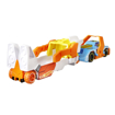 Poza cu SET CAMION SI MASINA SPORT HOT WHEELS HAUL TERATION PORTOCALIU
