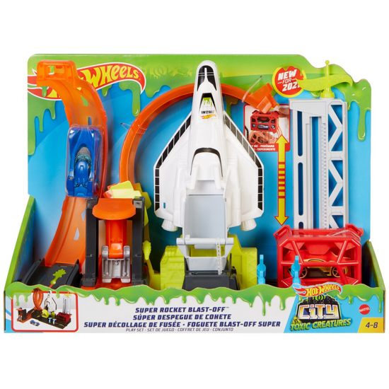 Poza cu HOT WHEELS TOXIC CITY DELUX SUPER ROCKET LANSAREA