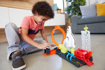 Poza cu HOT WHEELS TOXIC CITY DELUX SUPER ROCKET LANSAREA