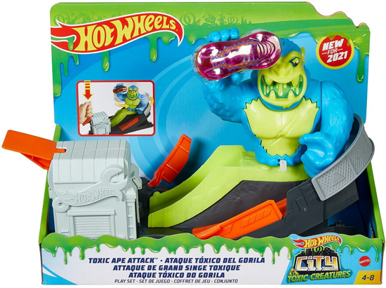 Poza cu HOT WHEELS CITY CURSA CU OBSTACOL ATACUL GORILEI