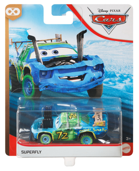 Poza cu MASINUTA METALICA CARS3 PERSONAJUL SUPERFLY