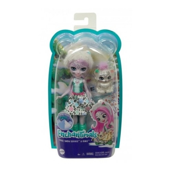 Poza cu ENCHANTIMALS PAPUSI SI ANIMALUTE SYBILL SNOW LEOPARD & FLAKE