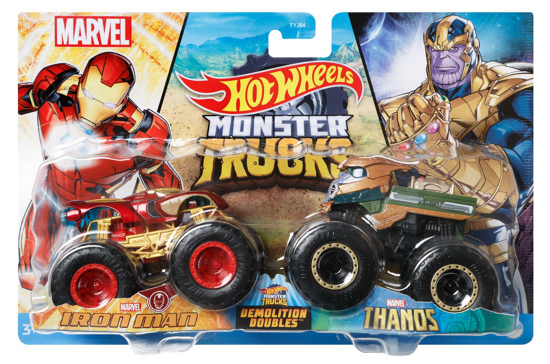 Poza cu MONSTER TRUCK SET 2 MASINI SCARA 1 LA 64 IRON MAN SI THANOS