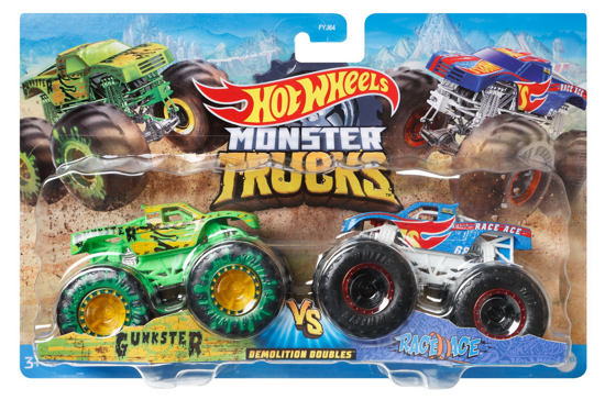 Poza cu MONSTER TRUCK SET 2 MASINI SCARA 1 LA 64 GUNKSTER SI RACE ACE