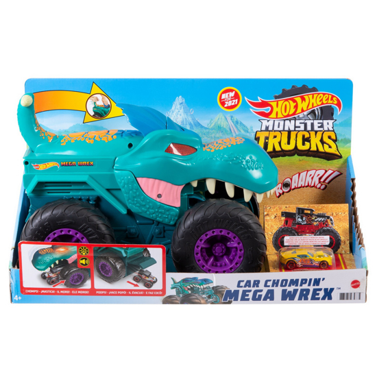 Poza cu HOT WHEELS MONSTER TRUCK TRANSPORTATOR MEGA WREX