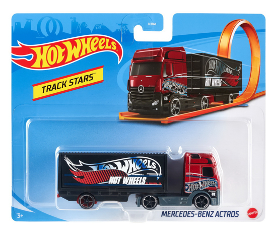 Poza cu HOT WHEELS CAMION MERCEDES-BENZ ACTROS ROSU