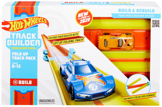 Poza cu HOT WEELS TRACK BUILDER ELEMENTE PISTA PLIABILA GALBENA