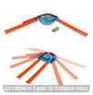 Poza cu HOT WEELS TRACK BUILDER ELEMENTE PISTA CURBA CU BOOSTER