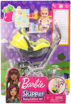 Poza cu SET BARBIE SKIPPER BABYSITTERS CARUCIOR GALBEN CU BEBELUS