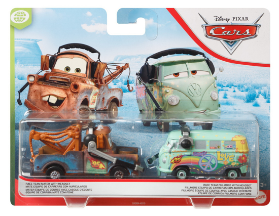 Poza cu CARS3 SET 2 MASINUTE METALICE MATER CU CASTI SI FILLMORE CU CASTI