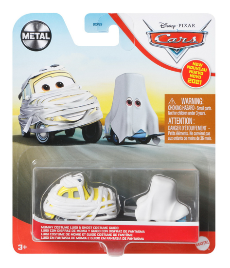 Poza cu MASINUTE METALICA CARS3 PERSONAJELE LUIGI SI GUIDO IN COSTUME DE MUMIE