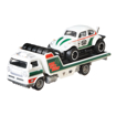 Poza cu HOT WHEELS TRANSPORTATOR WIDE OPEN CU MASINUTA VOLKSWAGEN BAJA BUG SCARA 1:64