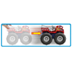 Poza cu HOT WHEELS MONSTER TRUCK MASINUTA TWISTER TREDZ 5 ALARM SCARA 1:43