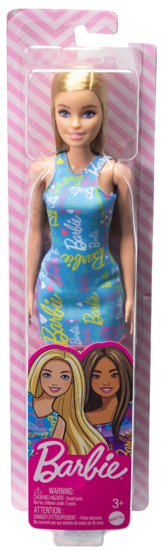 Poza cu PAPUSA BARBIE BLONDA CU ROCHITA ALBASTRA