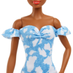 Poza cu PAPUSA BARBIE FASHIONISTA BRUNETA CU ROCHITA ALBASTRA