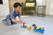 Poza cu HOT WHEELS MONSTER TRUCK LANSATOR SI MASINA