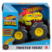 Poza cu HOT WHEELS MONSTER TRUCK MASINUTA TWISTER TREDZ MEGA WREX GALBEN SCARA 1:43