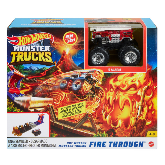 Poza cu HOT WHEELS MONSTER TRUCK SET FIRE THROUGH