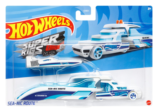 Poza cu SET CAMION SI MASINA SPORT HOT WHEELS SEA-NIC ROUTE