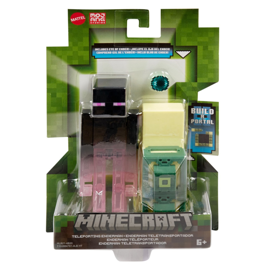 Poza cu MINECRAFT CRAFT A BLOCK FIGURINA TELEPORTING ENDERMAN 8CM
