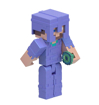 Poza cu MINECRAFT CRAFT A BLOCK FIGURINA STRONGHOLD STEVE 8CM