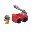 Poza cu FISHER PRICE LITTLE PEOPLE VEHICUL MASINA DE POMPIERI 10CM