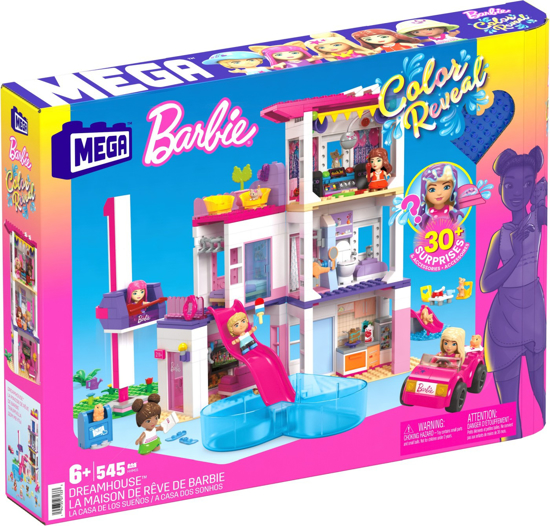 Poza cu BARBIE MEGA BLOKS SET DE JOACA DREAMHOUSE BARBIE COLOR REVEAL
