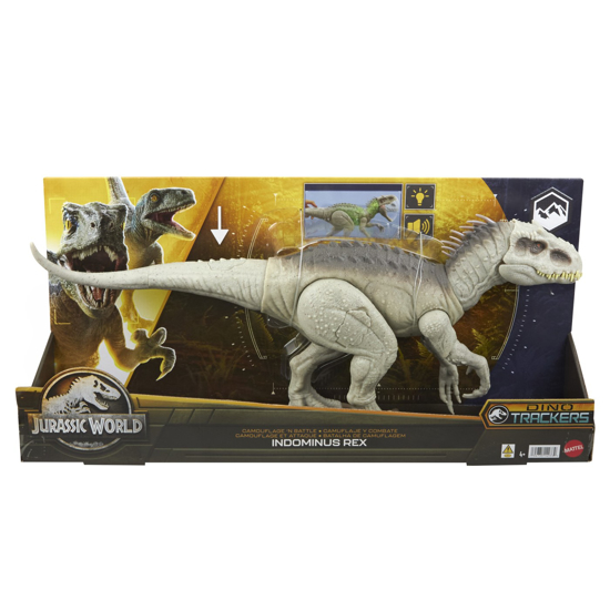 Poza cu JURASSIC WORLD DINO TRACKERS CAMOUFLAGE BATTLE INDOMINUS REX