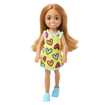 Poza cu BARBIE PAPUSA CHELSEA BLONDA CU ROCHITA GALBENA CU INIMIOARE