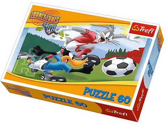 Poza cu PUZZLE TREFL 60 IEPURASUL BUGS BUNNY LA FOTBAL