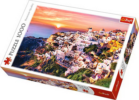 Poza cu PUZZLE TREFL 1000 APUS IN SANTORINI