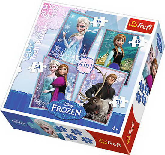 Poza cu PUZZLE TREFL 4IN1 FROZEN