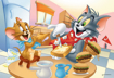 Poza cu PUZZLE TREFL 100 UN MIC DEJUN DELICIOS CU TOM SI JERRY