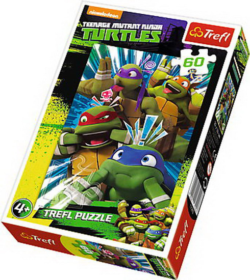 Poza cu PUZZLE TREFL 60 TESTOASELE NINJA