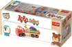 Poza cu CAMION COLORAT DIN LEMN CU ANIMALUTE 27CM