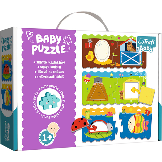 Poza cu PUZZLE TREFL BABY CLASIC SORTEAZA FORMELE 12 PIESE
