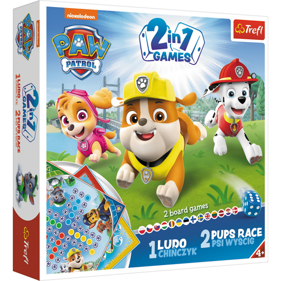 Poza cu PATRULA CATELUSILOR  JOCURI 2IN1 LUDO SI CURSA