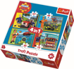Poza cu PUZZLE TREFL 4IN1 POMPIERUL SAM IN ACTIUNE