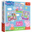 Poza cu PUZZLE TREFL 3IN1 PEPPA PIG ACTIVITATI SCOLARE