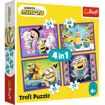Poza cu PUZZLE TREFL 4IN1 IN LUMEA MINIONILOR