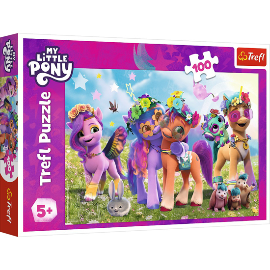 Poza cu PUZZLE TREFL 100 MY LITTLE PONY PONEII AMUZANTI
