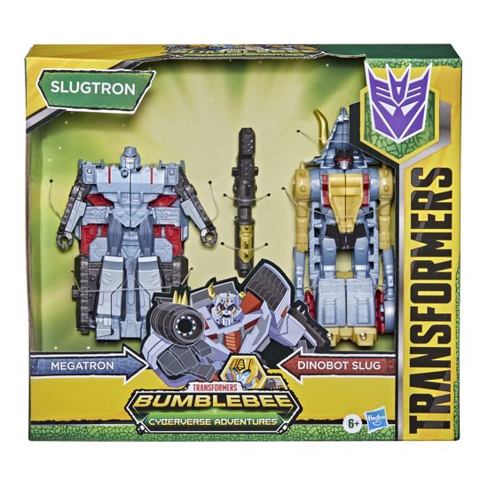 Poza cu TRANSFORMERS CYBERVERSE FIGURINE MEGATRON SI  DINOBOT SLUG 14CM