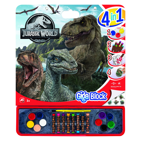 Poza cu JURASSIC WORLD SET PENTRU DESEN GIGA BLOCK 4 IN 1