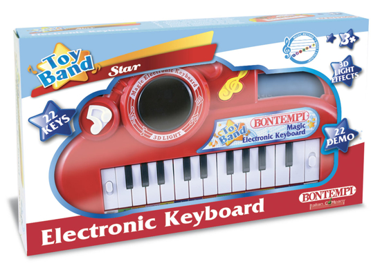 Poza cu BONTEMPI ORGA ELECTRONICA ROSIE CU EFECTE LUMINOASE