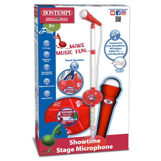Poza cu BONTEMPI MICRFON CU STATIV ROSU