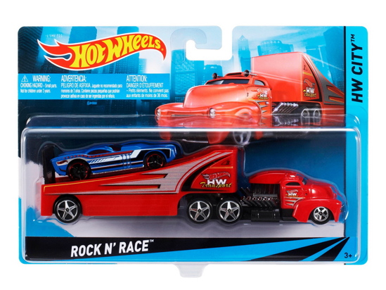 Poza cu SET CAMION SI MASINA SPORT HOT WHEELS ROCK N' RACE